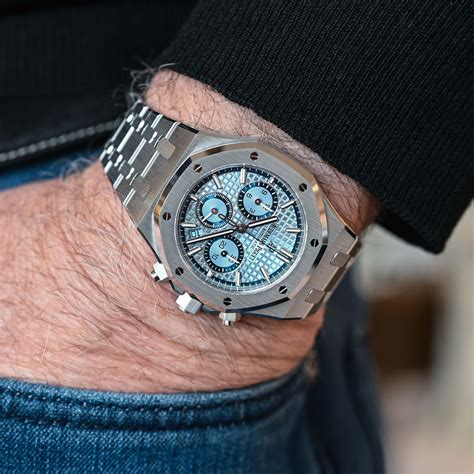 audemars piguet blue dial price|audemars piguet white gold.